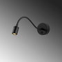 Opviq Aplique de Pared Negro con Altura Ajustable